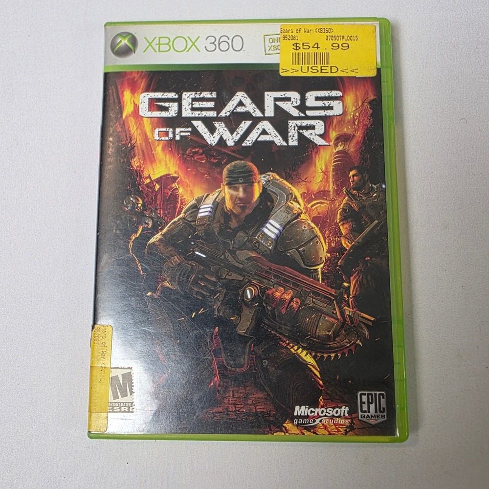 Microsoft‎ Xbox 360 Gears of War One Size Green Tactical Shooter Game 2006